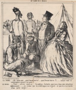 Oh! Mon ami...., quel beau turco!..., from Au Camp de Saint-Maur, published in Le Charivari, August 15, 1859 MET DP876789