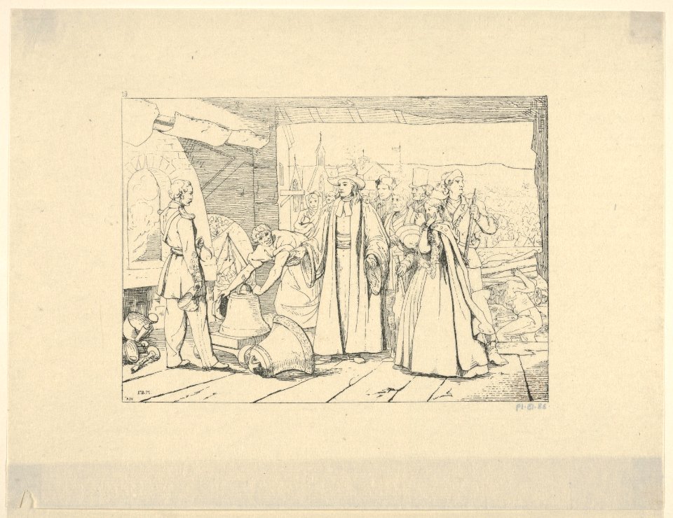 Offering of Bells to be Cast into Cannon (from Confederate War Etchings) MET DP831336