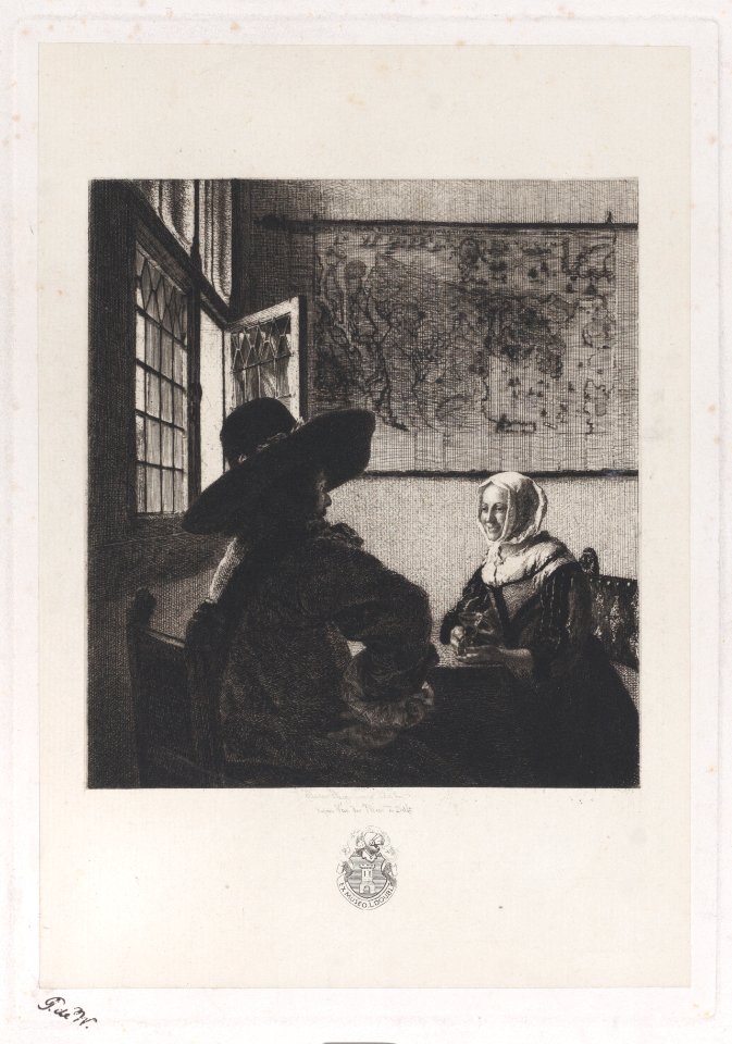Officer and Laughing Girl, after Vermeer Met DP886855