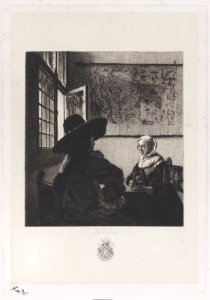 Officer and Laughing Girl, after Vermeer Met DP886855