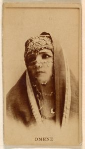 Omene, from the Actresses series (N245) issued by Kinney Brothers to promote Sweet Caporal Cigarettes MET DP859269