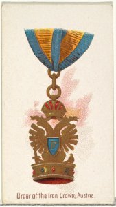 Order of the Iron Crown, Austria, from the World's Decorations series (N30) for Allen & Ginter Cigarettes MET DP838297
