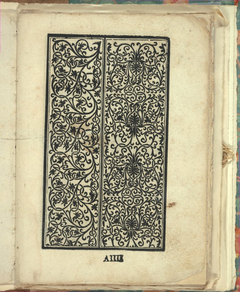 Opera Nova Universali intitulata Corona di racammi, page 4 (recto) MET DP348834