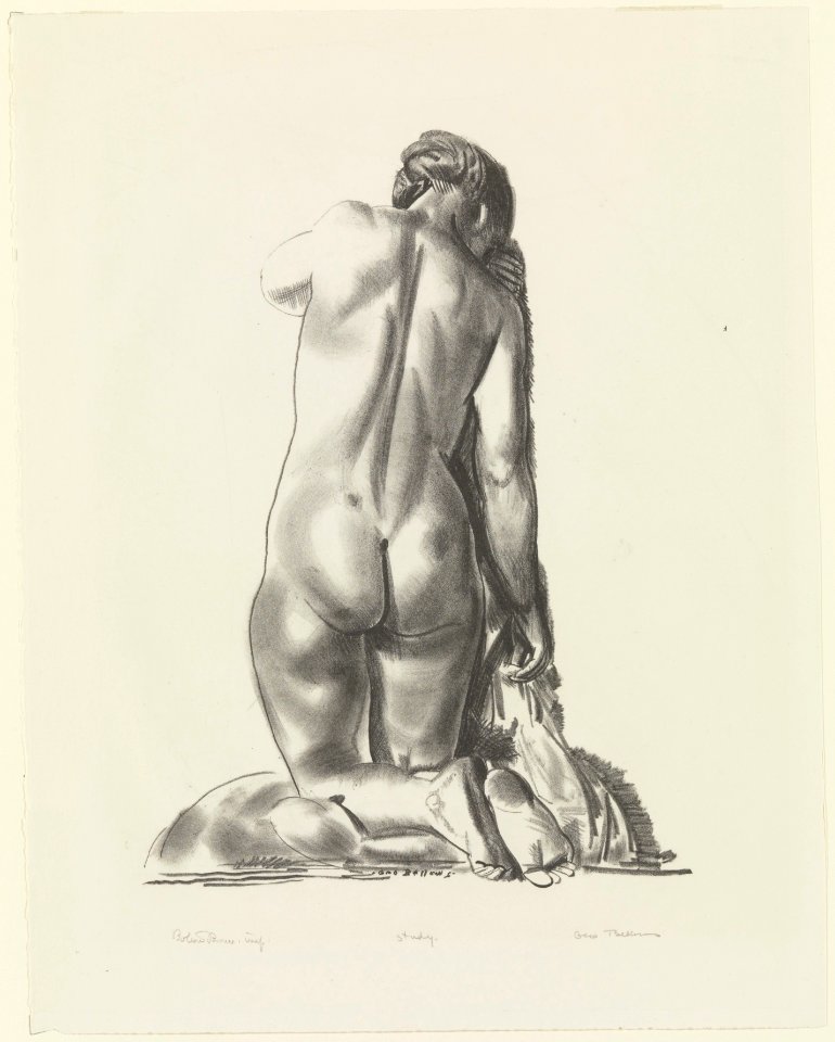 Nude Study, Woman Kneeling on a Pillow MET DP236286
