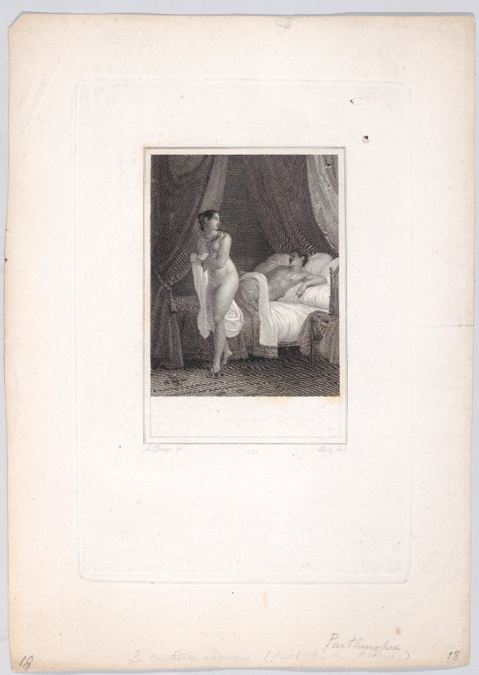 Nude woman leaving a man in bed Met DP887975