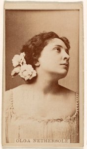 Olga Nethersole, from the Actresses series (N245) issued by Kinney Brothers to promote Sweet Caporal Cigarettes MET DP859254