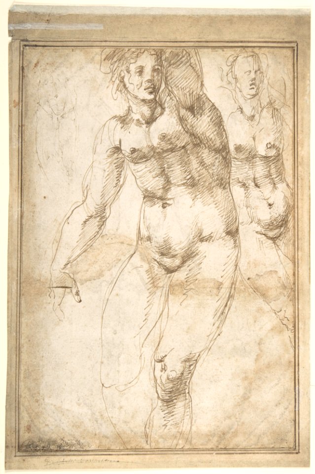 Nude Figure Studies (Recto); Sheet of Figure Studies (Verso) MET DP802124