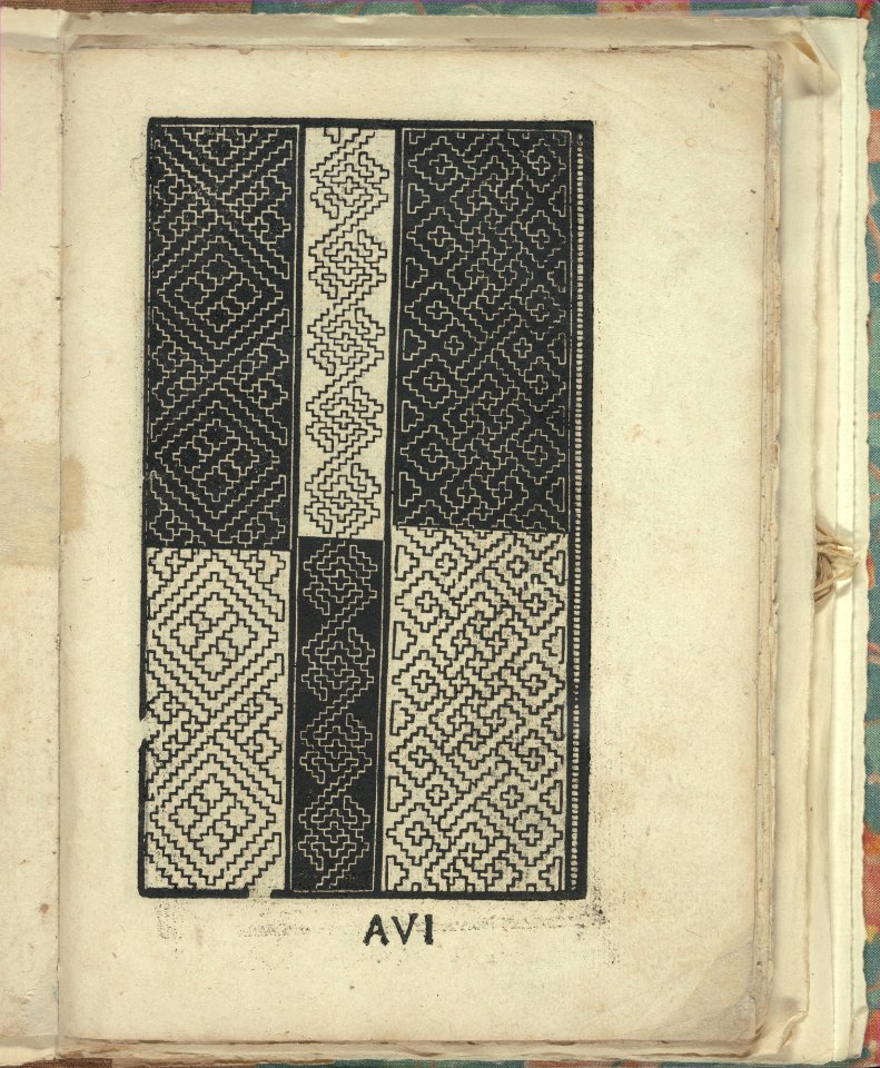 Opera Nova Universali intitulata Corona di racammi, page 6 (recto) MET DP348836