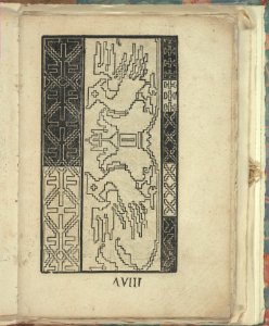 Opera Nova Universali intitulata Corona di racammi, page 8 (recto) MET DP348838
