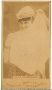 Olga Vaughan, from the Actors and Actresses series (N45, Type 1) for Virginia Brights Cigarettes MET DP830084