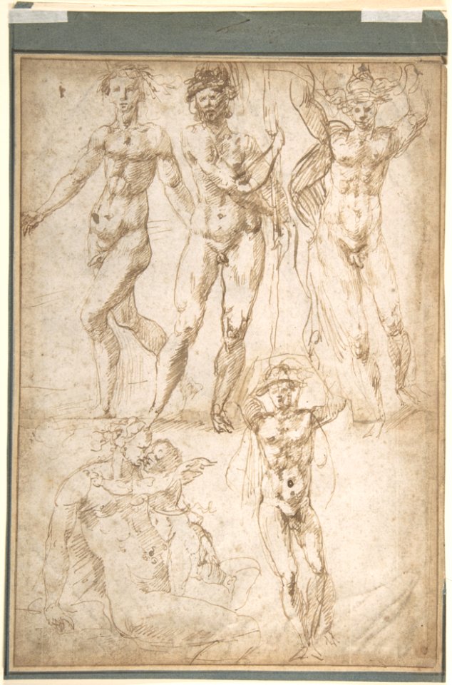 Nude Figure Studies (Recto); Sheet of Figure Studies (Verso) MET DP802125