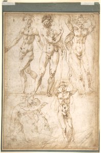 Nude Figure Studies (Recto); Sheet of Figure Studies (Verso) MET DP802125