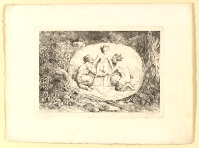 Nymph Supported by Two Satyrs MET DP820821