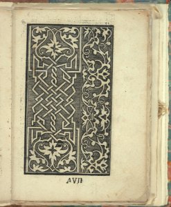 Opera Nova Universali intitulata Corona di racammi, page 7 (recto) MET DP348837