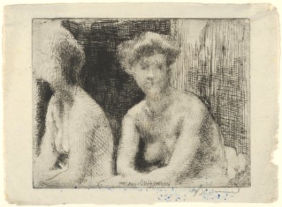 Nude Woman by a Mirror MET DP854056