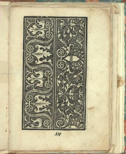 Opera Nova Universali intitulata Corona di racammi, page 5 (recto) MET DP348835