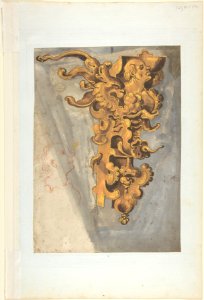 Nymph Playing a Horn (recto); Bracket with a Man's Head (verso) MET DP803560