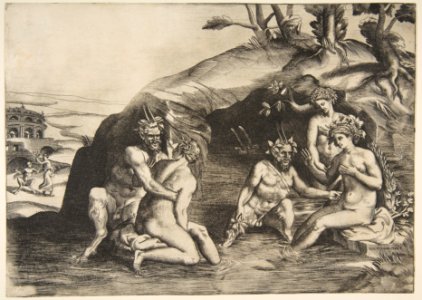 Nymphs and Satyrs bathing MET DP812459
