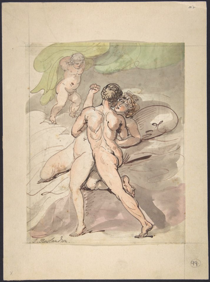 Nude Couple Embracing MET DP805035