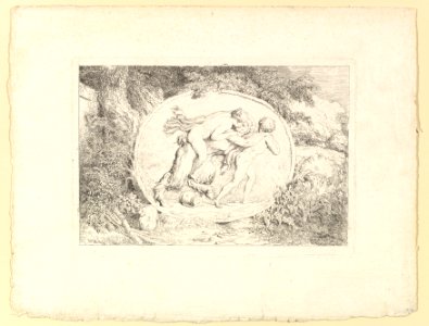 Nymph Astride a Satyr MET DP820824