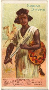 Nubian Sword, from the Arms of All Nations series (N3) for Allen & Ginter Cigarettes Brands MET DP828701