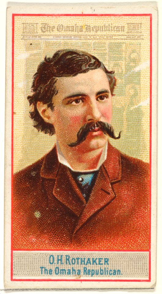 O.H. Rothaker, The Omaha Republican, from the American Editors series (N1) for Allen & Ginter Cigarettes Brands MET DP827863