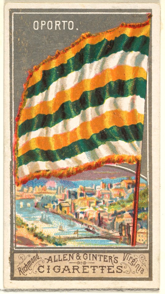 Oporto, from the City Flags series (N6) for Allen & Ginter Cigarettes Brands MET DP856952