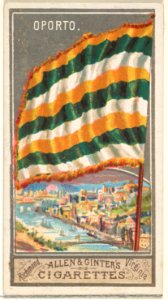 Oporto, from the City Flags series (N6) for Allen & Ginter Cigarettes Brands MET DP856952