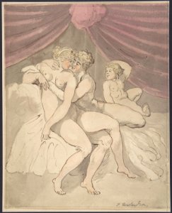 Nude Couple Embracing MET DP805036