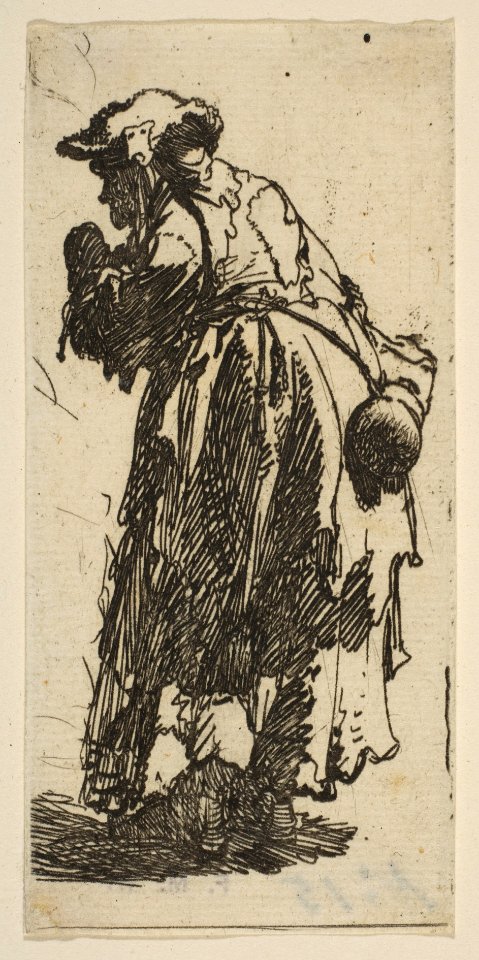 Old Beggar Woman with a Gourd MET DP814327