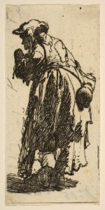 Old Beggar Woman with a Gourd MET DP814327