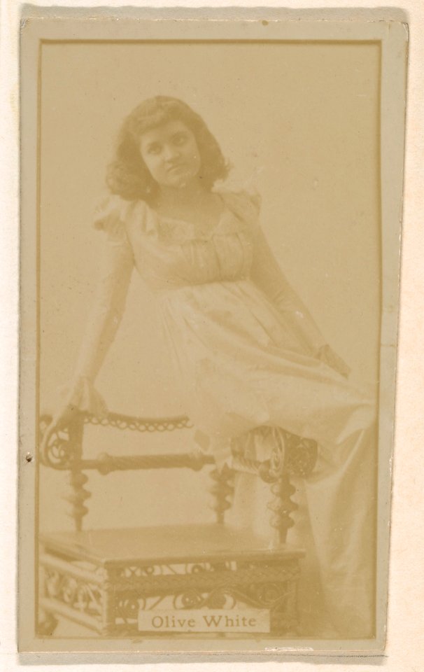 Olive White, from the Actresses series (N245) issued by Kinney Brothers to promote Sweet Caporal Cigarettes MET DP859859