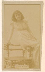 Olive White, from the Actresses series (N245) issued by Kinney Brothers to promote Sweet Caporal Cigarettes MET DP859859