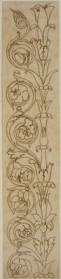 Ornamental drawings (recto) blank (verso) MET 68.769.66