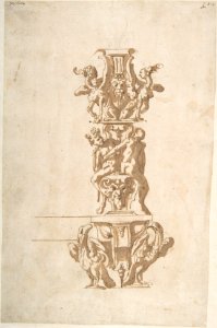 Ornamental Design with Eagles and Mythological Figures MET DP802017