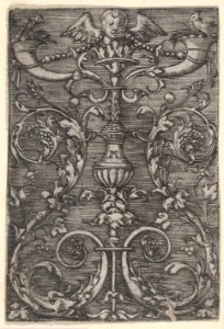 Ornamental Design with an Angels Head at Top MET DP833087