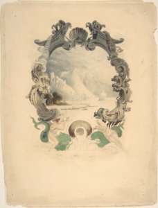 Ornamental marine cartouche MET DP810454