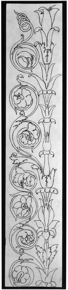 Ornamental drawings (recto) blank (verso) MET sf68 769 66r-MM43714