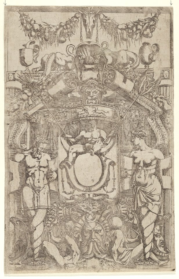 Ornament with a Small Empty Oval MET DP855110