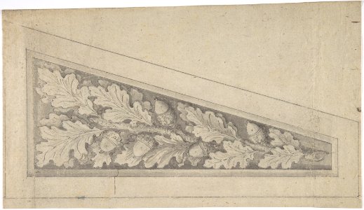 Ornamental Panel with Oak Leaves and Acorns MET DP806342