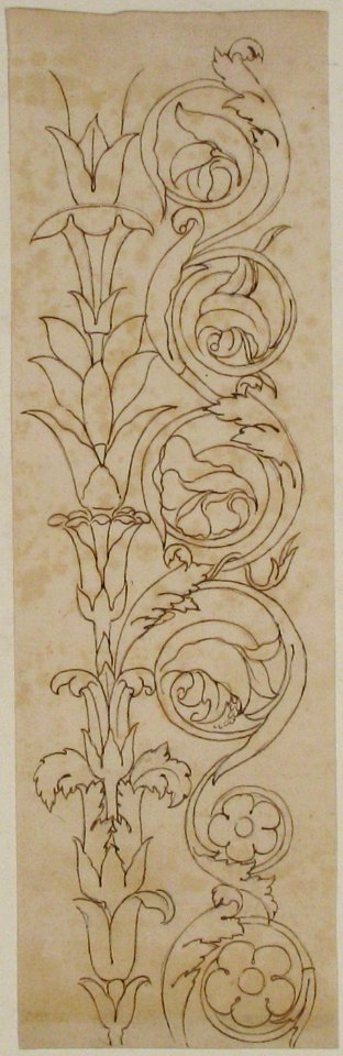 Ornamental drawings (recto) blank (verso) MET 68.769.64