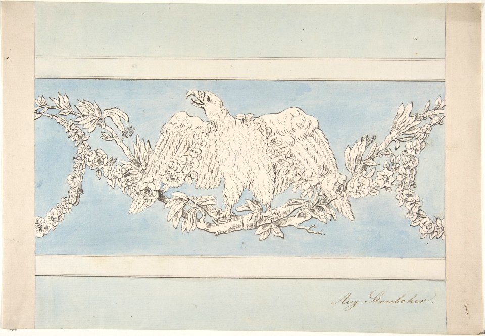 Ornament with Eagle and Garlands MET DP810290