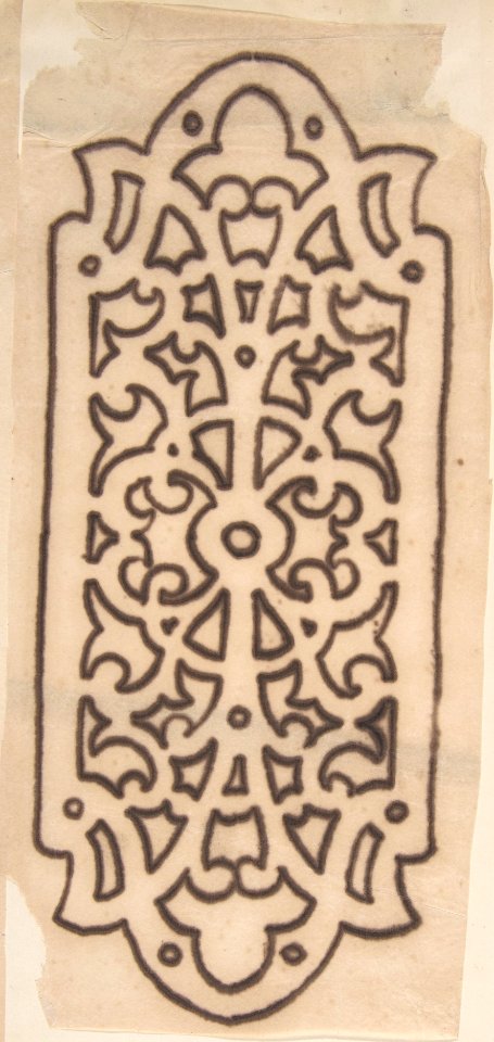 Ornamented Metal Doorplate MET DP806843