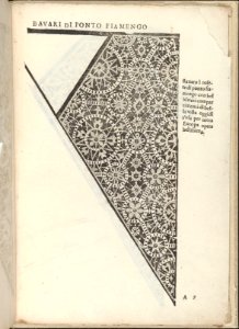 Ornamento nobile...Fatta da Lucretia Romana (Libro V of the Corona), page 7 (recto) MET DP358640