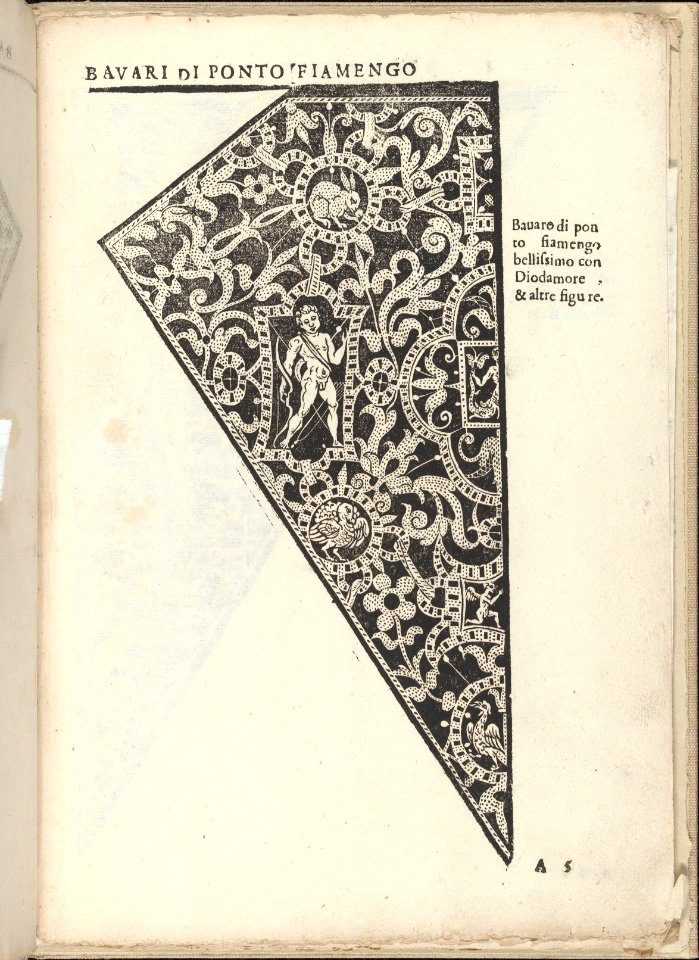 Ornamento nobile...Fatta da Lucretia Romana (Libro V of the Corona), page 5 (recto) MET DP358638