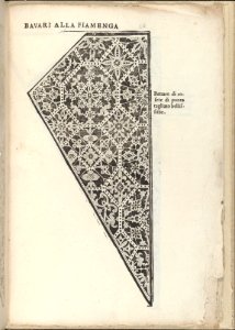 Ornamento nobile...Fatta da Lucretia Romana (Libro V of the Corona), page 12 (recto) MET DP358645