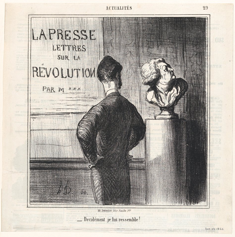 Obviously I resemble him!, from 'News of the day,' published in Le Charivari, January 29, 1866 MET DP877442