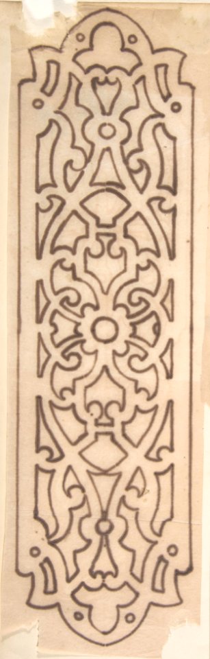 Ornamented Metal Doorplate MET DP806842
