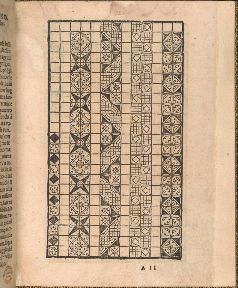 Ornamento delle belle & virtuose donne, page 2 (recto) MET DP360766