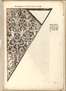 Ornamento nobile...Fatta da Lucretia Romana (Libro V of the Corona), page 6 (recto) MET DP358639